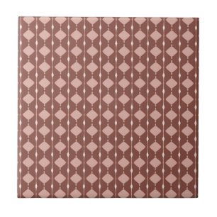 Desert Blush African Terracotta Geometric Ceramic Tile