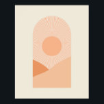 Desert Boho Minimalist Landscape Poster<br><div class="desc">Desert Boho Minimalist Landscape Poster</div>