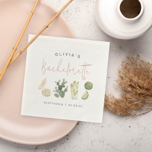 Desert Boho Personalized Bachelorette Party Napkins