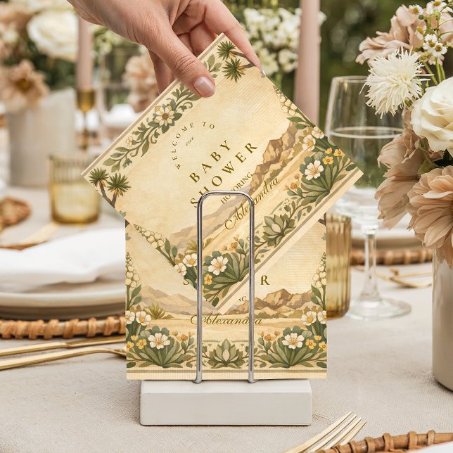 Desert Botanical Baby Shower Napkins (Creator Uploaded)