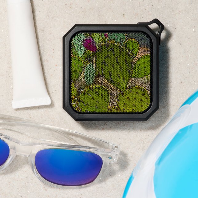 Desert Botanical Prickly Peart Cactus  Bluetooth Speaker (Insitu(Beach))
