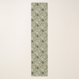 Desert Botanical Skull Pattern Rustic Southwesten Scarf