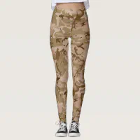 Desert Brown Camouflage Pattern Camo your Leggings