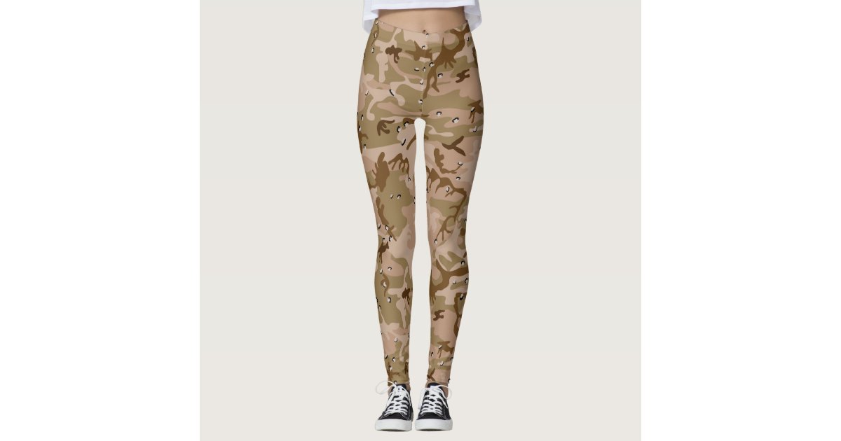 Desert Brown Camouflage Pattern Camo your Leggings