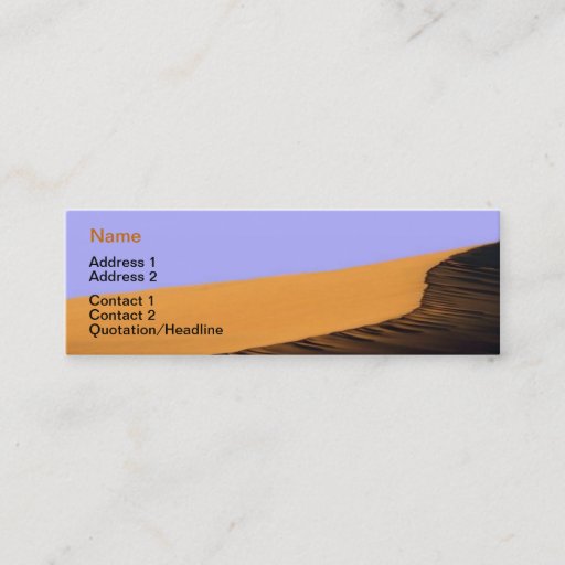 Customizable Desert Business Card