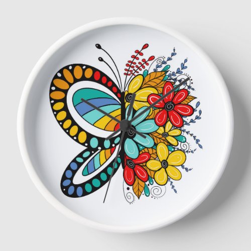 Desert Butterfly Flower Clock