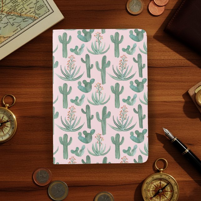 Desert Cacti and Succulents Watercolor Pattern  Passport Holder (Desert Cacti and Succulents Watercolor Pattern Passport Holder
)