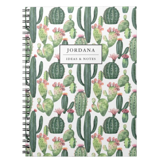 Desert Cacti | Desert Theme Notebook (Front)