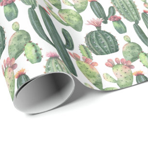 Desert Cacti   Desert Theme Wrapping Paper