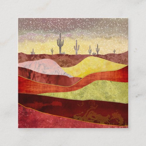 Desert Cacti Landscape Enclosure Card