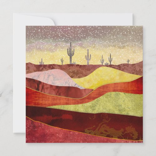 Desert Cacti Landscape Invitation