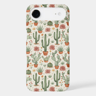 Desert Cacti Succulent Seamless Pattern iPhone 17 Air Case