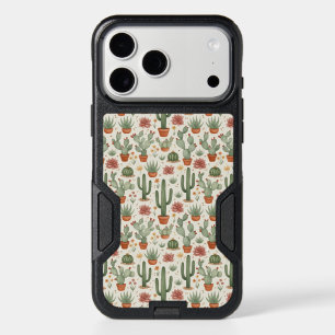 Desert Cacti Succulent Seamless Pattern iPhone 17 Pro Max Case