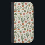 Desert Cacti Succulent Seamless Pattern Galaxy S4 Wallet Case<br><div class="desc">Watercolor Cactus Garden Pattern for Fabric
Minimalist Desert Succulent Pattern for Wallpaper</div>