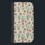 Desert Cacti Succulent Seamless Pattern Galaxy S4 Wallet Case<br><div class="desc">Watercolor Cactus Garden Pattern for Fabric
Minimalist Desert Succulent Pattern for Wallpaper</div>