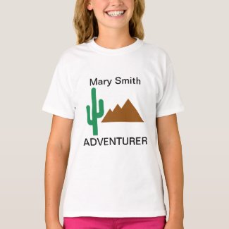 Desert Cactus and Mountain