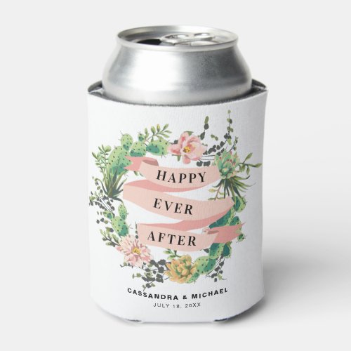 Desert Cactus Bloom  Happy Ever After Can Cooler