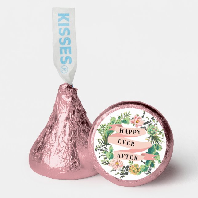 Desert Cactus Bloom | Happy Ever After Hershey®'s Kisses® (Front)