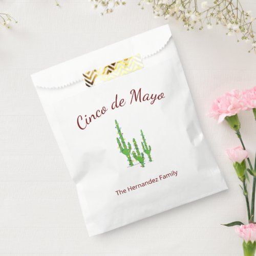 Desert Cactus Cinco de Mayo Fiesta Party Favor Bag