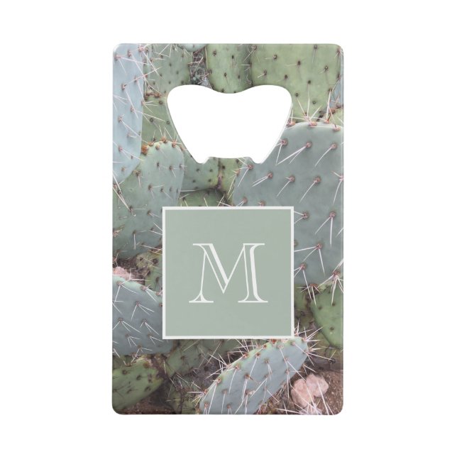 Desert Cactus  Credit Card Bottle Opener (Front)