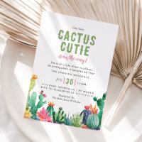 Desert Cactus Cutie Girl Baby Shower