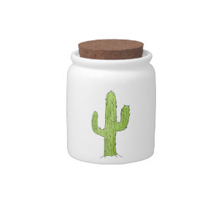 Desert Cactus Desert Plants Cactus Tree Design Candy Jar
