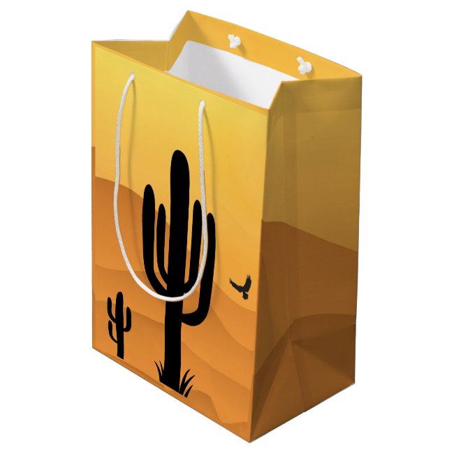 Desert Cactus Design Gift Bag