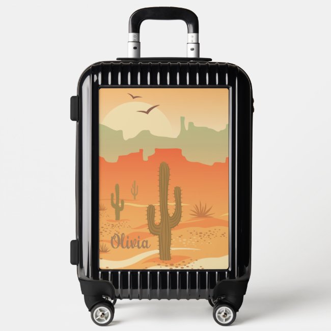 Desert Cactus Design UGObag Carry-On Suitcase