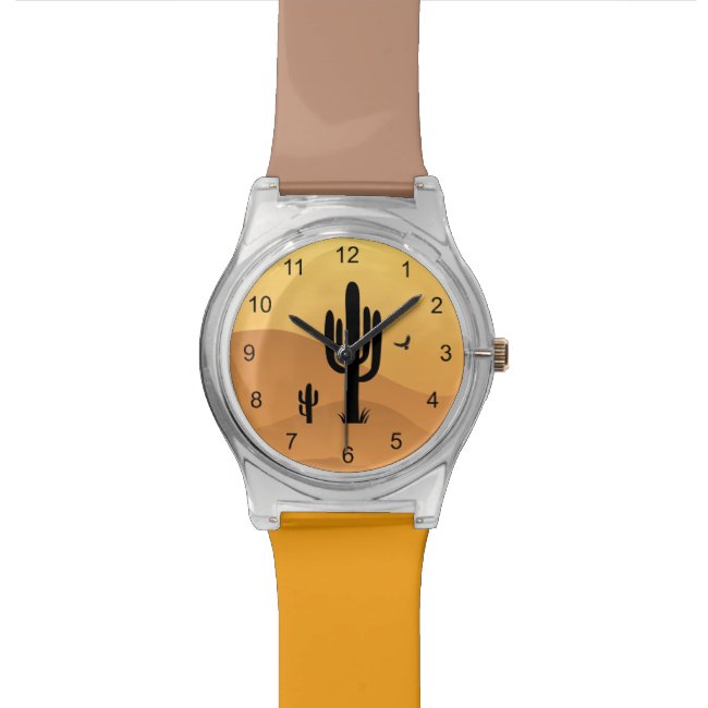 Desert Cactus Design Watch