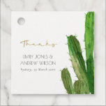 DESERT CACTUS FOLIAGE WATERCOLOR WEDDING THANK YOU FAVOR TAGS<br><div class="desc">If you need any customisation or any other matching items,  please feel free to contact me at yellowfebstudio@gmail.com</div>