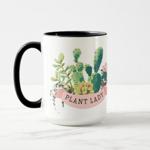 Desert Cactus Garden  Plant Lady    Mug