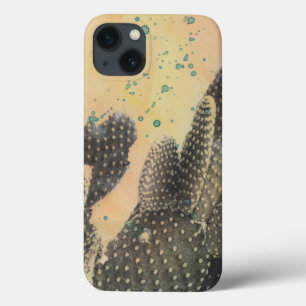 Desert Cactus Green Splatter iPhone 13 Case