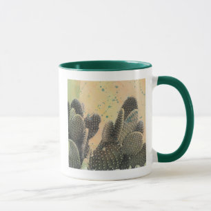 Desert Cactus Green Splatter Mug