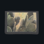 Desert Cactus | Green Splatter Tri-fold Wallet<br><div class="desc">Desert Cactus | Green Splatter Artist: Naomi McCavitt</div>