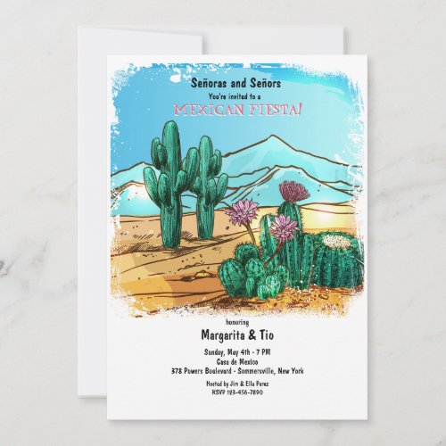 Desert Cactus Invitation