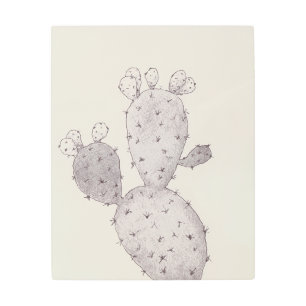 Desert Cactus Metal Print