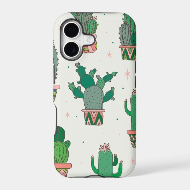 Desert Cactus Pattern Iphone Case (Back)