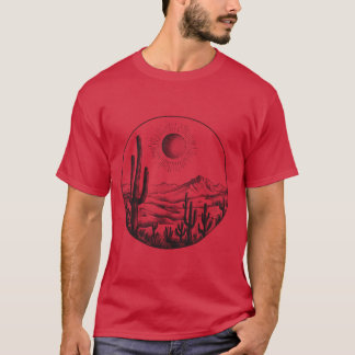 Desert Cactus Plants Adventure Arizona Cactus Scen T-Shirt