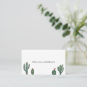 Desert Cactus Plants Business Card (Standing Front)