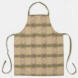 Desert Cactus Plants On Wood Grain Photo Image Apron