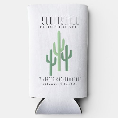 Desert Cactus Scottsdale Bachelorette Can Cooler