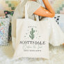 Desert Cactus Scottsdale Bachelorette Party Tote Bag