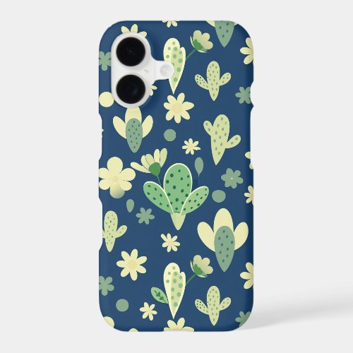 Desert Cactus & Succulent Pattern iPhone 17 Case
