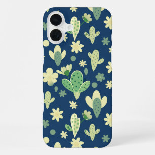 Desert Cactus & Succulent Pattern iPhone 16 Plus Case