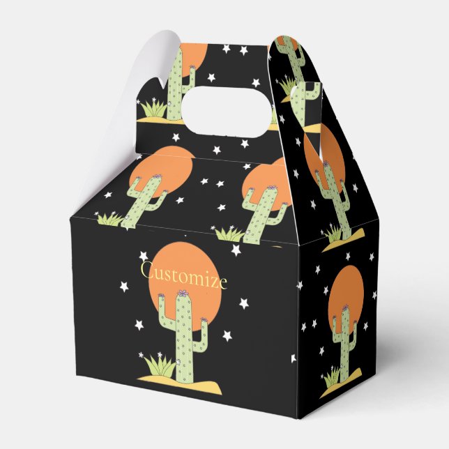 Desert Cactus Sun Thunder_Cove  Favor Boxes (Front Side)