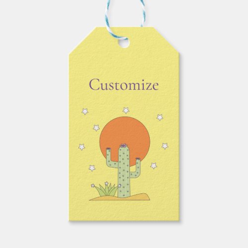 Desert Cactus Sun Thunder_Cove  Gift Tags