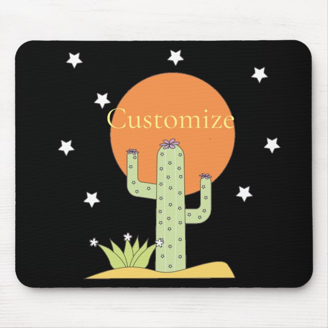 Desert Cactus Sun Thunder_Cove  Mouse Pad (Front)