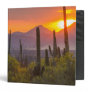 Desert cactus sunset, Arizona Binder