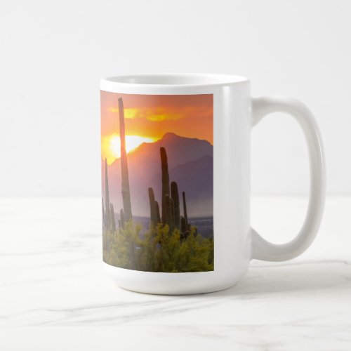 Desert cactus sunset Arizona Coffee Mug