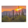 Desert cactus sunset, Arizona Placemat